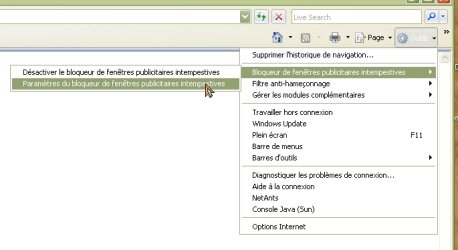 Outils Ie7 